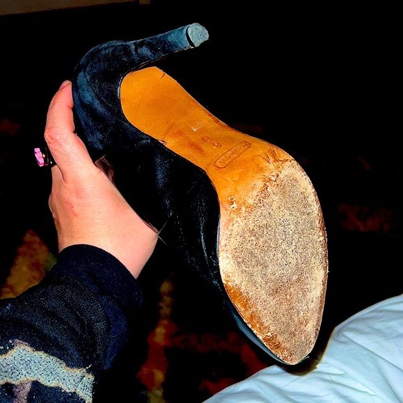 CLASSIC UDELL COACH BOOTS,LEATHER/ SUEDE KNEE HIGH - Picture 5 of 5